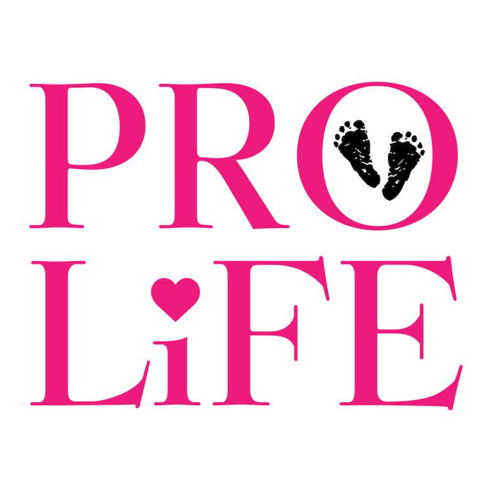 Pro Life Pink 3x3 Inch Square Car Magnet - Strong Magnetic Bumper Sticker for Vehicles, Windows & Metal Surfaces | Perfect for Political Support, Awareness Campaigns & Personal Expression