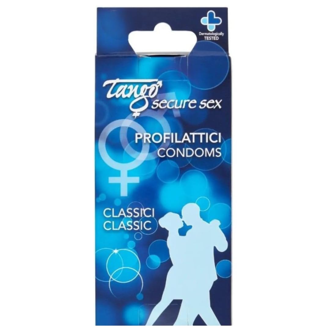 Natural Lubricated Tango-Secure Condoms - 6 Pack | Ultra Thin & Safe Latex Protection for Enhanced Pleasure | Perfect for Couples & Safe Intimacy