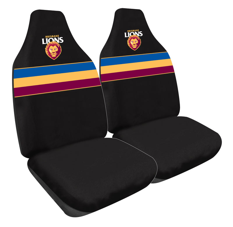 Premium AFL Brisbane Lions Car Seat Covers - Size 60 Front Pair for Cars & Trucks | Durable, Custom Fit Protection for Sports Fans