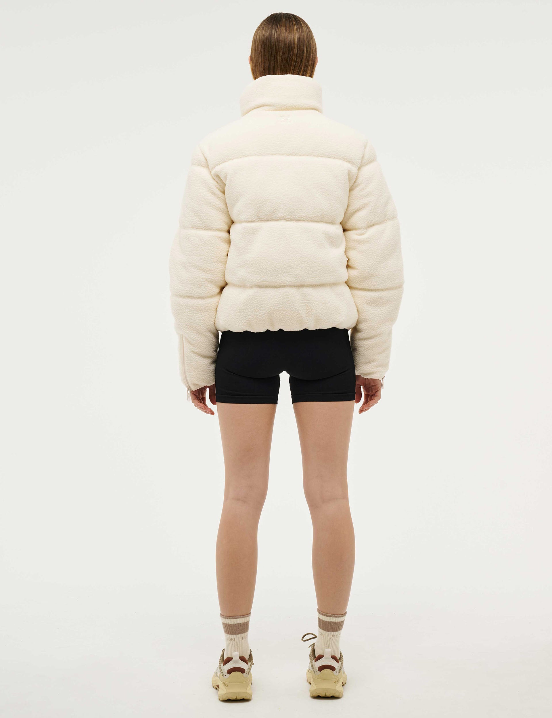 Fortune Sherpa Jacket for Women - Cozy Fleece Lined Winter Coat in Whisper White - Perfect for Outdoor Adventures and Casual Wear