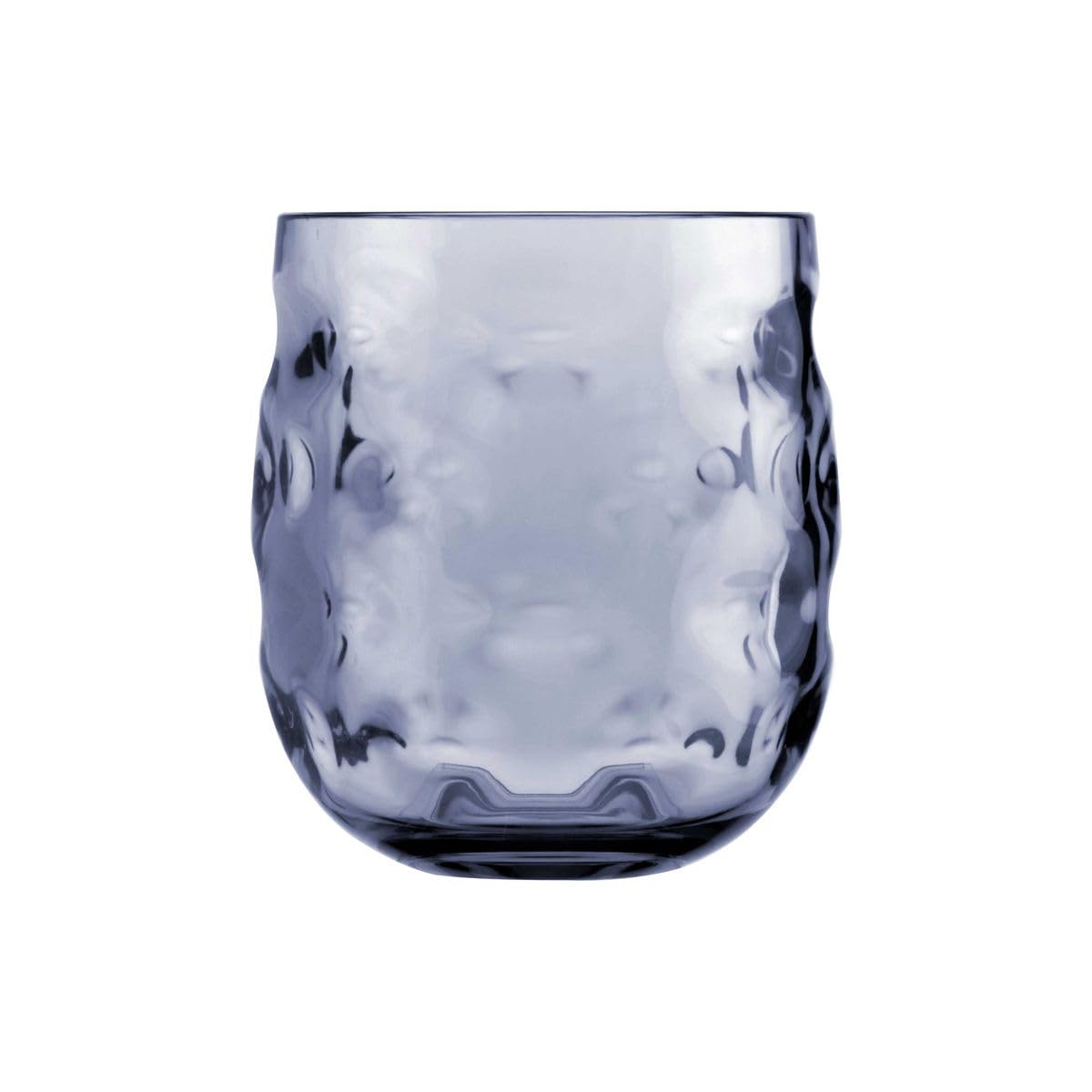 Premium Set of 6 Moon Blue Water Glasses - Elegant Drinking Glasses for Dinner Parties, Home Decor & Daily Use