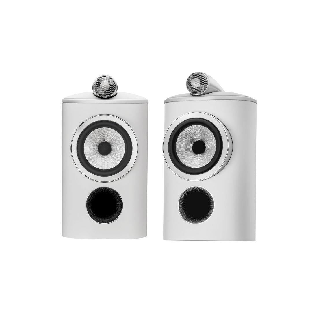 Bowers & Wilkins 805 D4 Stand Mount Bookshelf Speakers (Pair) - Premium B-Stock Audiophile Sound for Home Theater & Music Listening