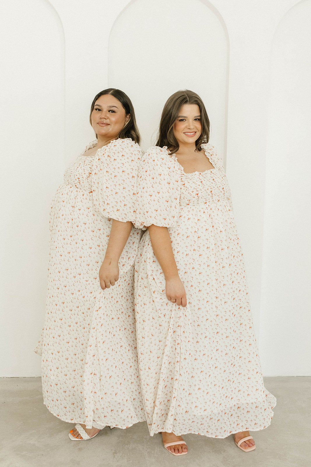 Melody Maxi Dress with Pleats & Bow Detail - Ivory Floral Print Maternity Dress | Bump Friendly & Inclusive Sizing (S-3XL) | Perfect for Weddings, Baby Showers & Summer Events
