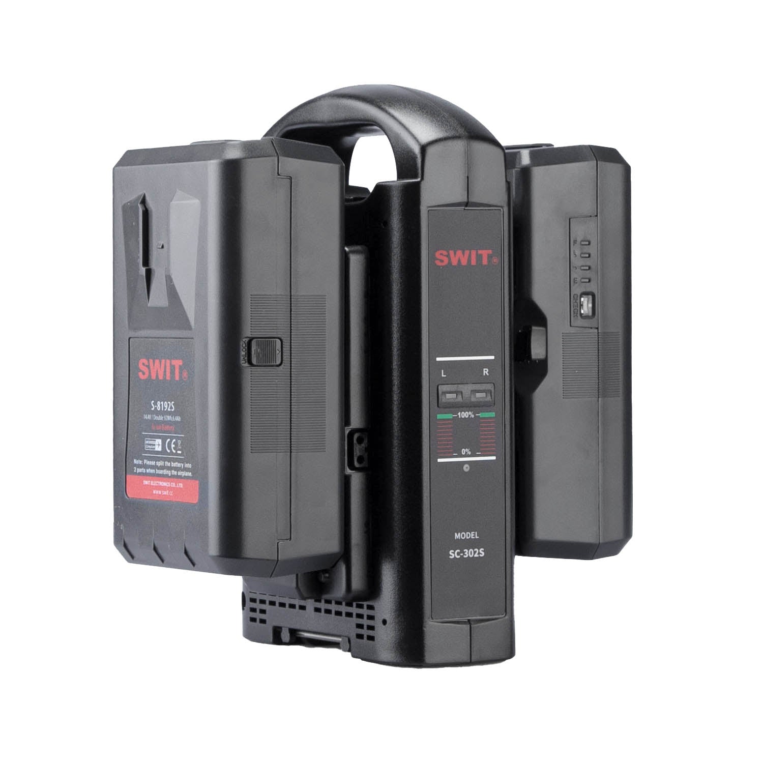 SC 302S Dual Channel Sequential V-Mount Battery Charger for Camera & Film Equipment - Fast Charging for Sony, Canon, Blackmagic - Professional Video Production & Photography Accessories