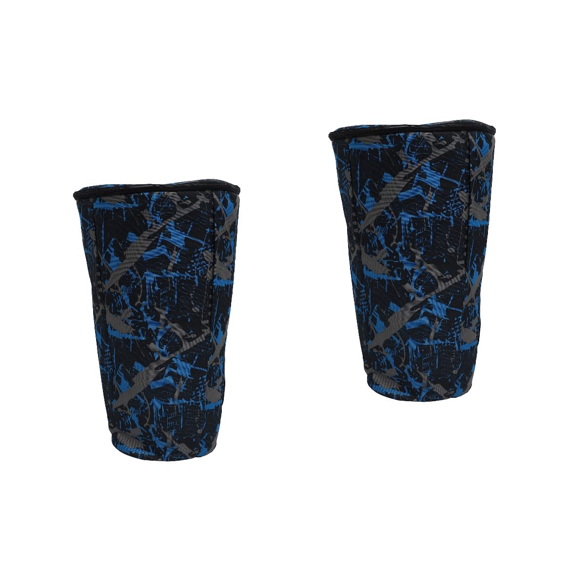 ARTIBETTER 2-Piece Camouflage Blue Drum Pad Storage Bags - Durable Shoulder Backpack Carrying Case for Electronic Drum Pads, Drum Set Accessories - Perfect for Gig, Practice & Travel