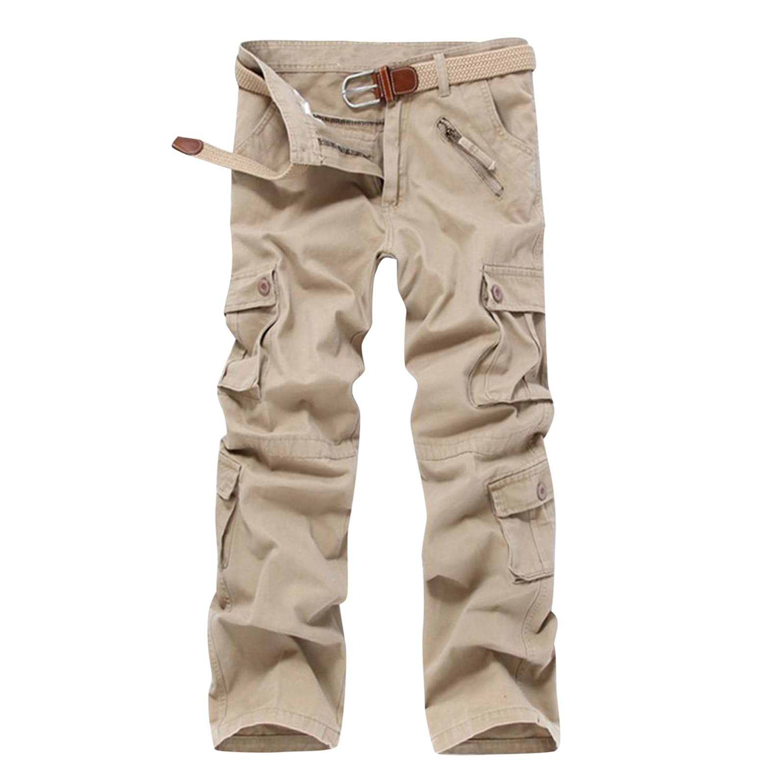 Dgoopd Men's Tactical Cargo Pants & Work Long Sleeve Shirts - Loose Fit Multipocket Joggers for Running, Sports & Outdoor Activities | Durable Casual Wear for Hiking, Camping & Work