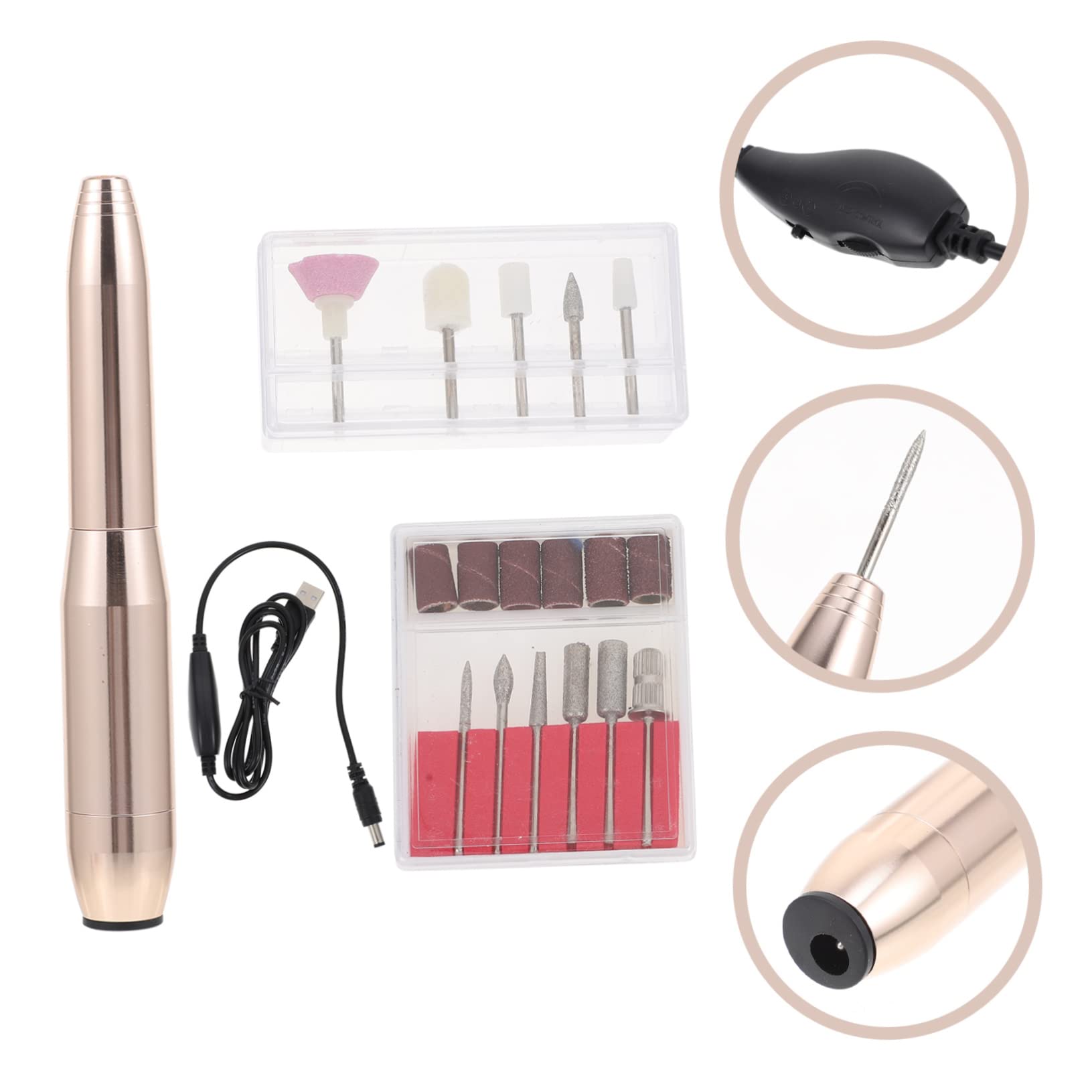 Beavorty Rechargeable Cordless Nail Drill Machine - Professional Nail Grinder & Manicure Kit for Home Salon, DIY Nail Art, Gel Polish Removal & Acrylic Nail Shaping