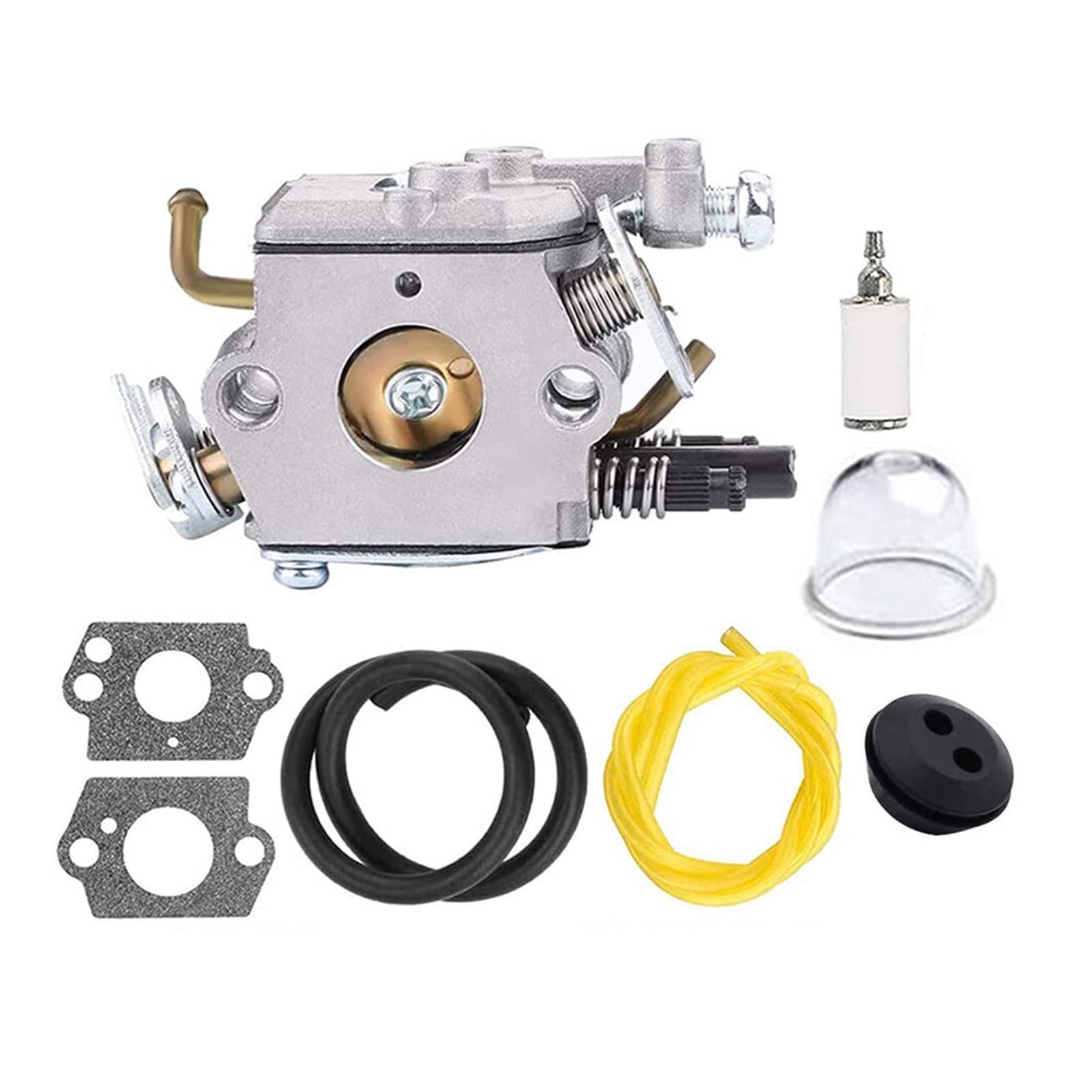 Husqvarna 122C 122LDX Carburetor Gasket Kit - 8Pcs Replacement for 574386701 & 581734301 - Durable Trimmer Carburetor Repair Parts for Long Service Life - Ideal for Garden Tools Maintenance & Landscaping Equipment Repair