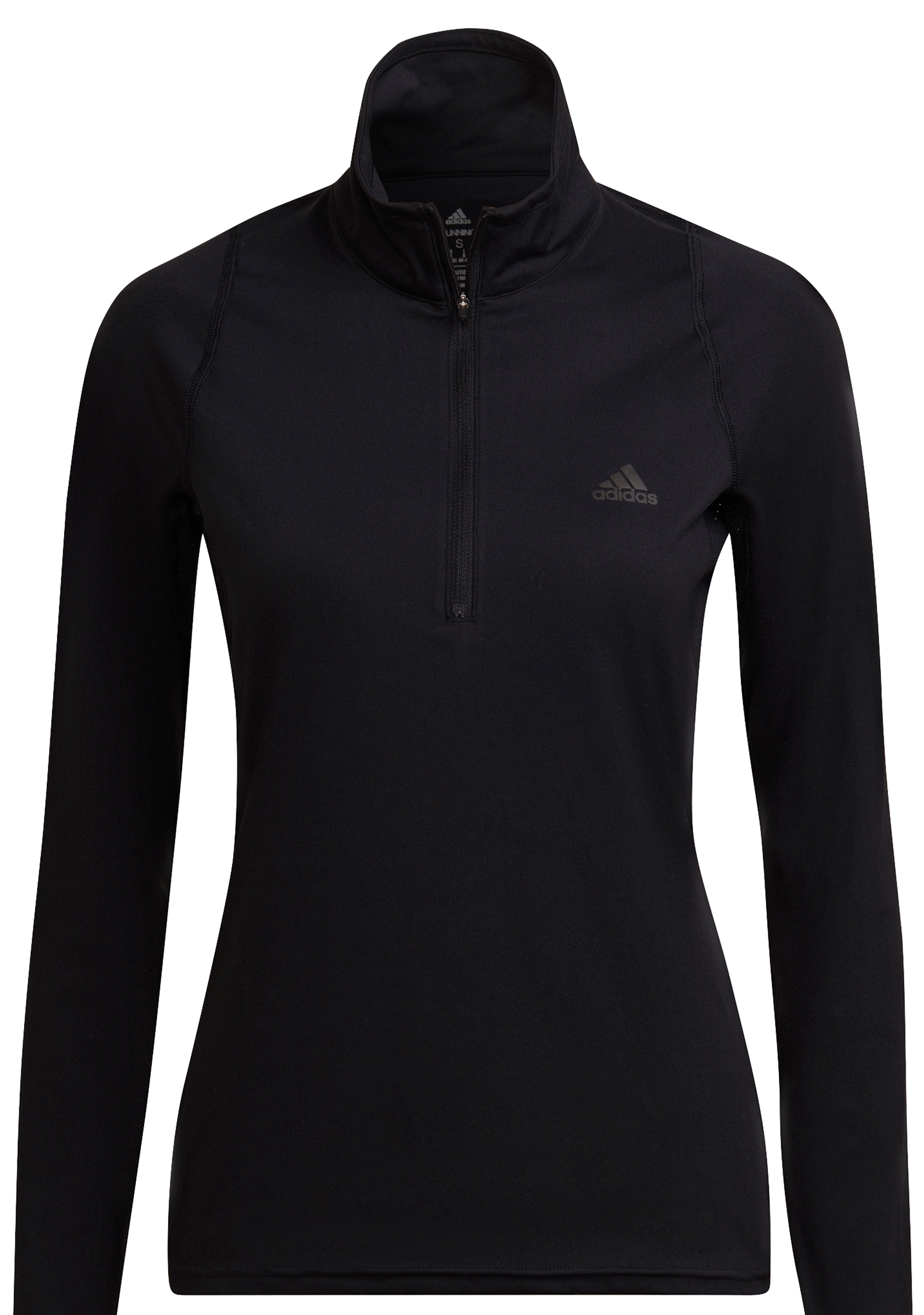 Adidas Women's Running Half Zip Long Sleeve Sweatshirt - Lightweight Moisture Wicking Workout Top for Jogging, Gym & Outdoor Activities