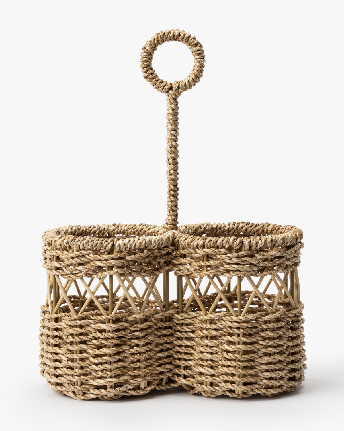 Stokes Woven Storage Caddy Basket - Handmade Cotton Organizer for Bathroom, Kitchen, Nursery & Office - Perfect for Towels, Toys & Supplies