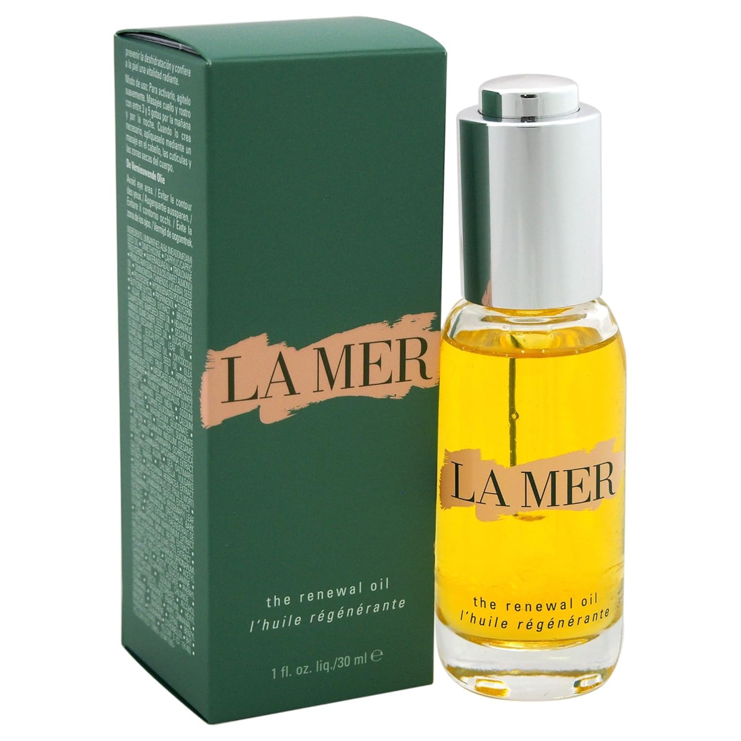 La Mer The Renewal Oil - 1oz / 30ml Full Size Luxury Facial Treatment Oil for Hydration & Anti-Aging - Perfect for Nighttime Skincare Routine & Dry Skin Care