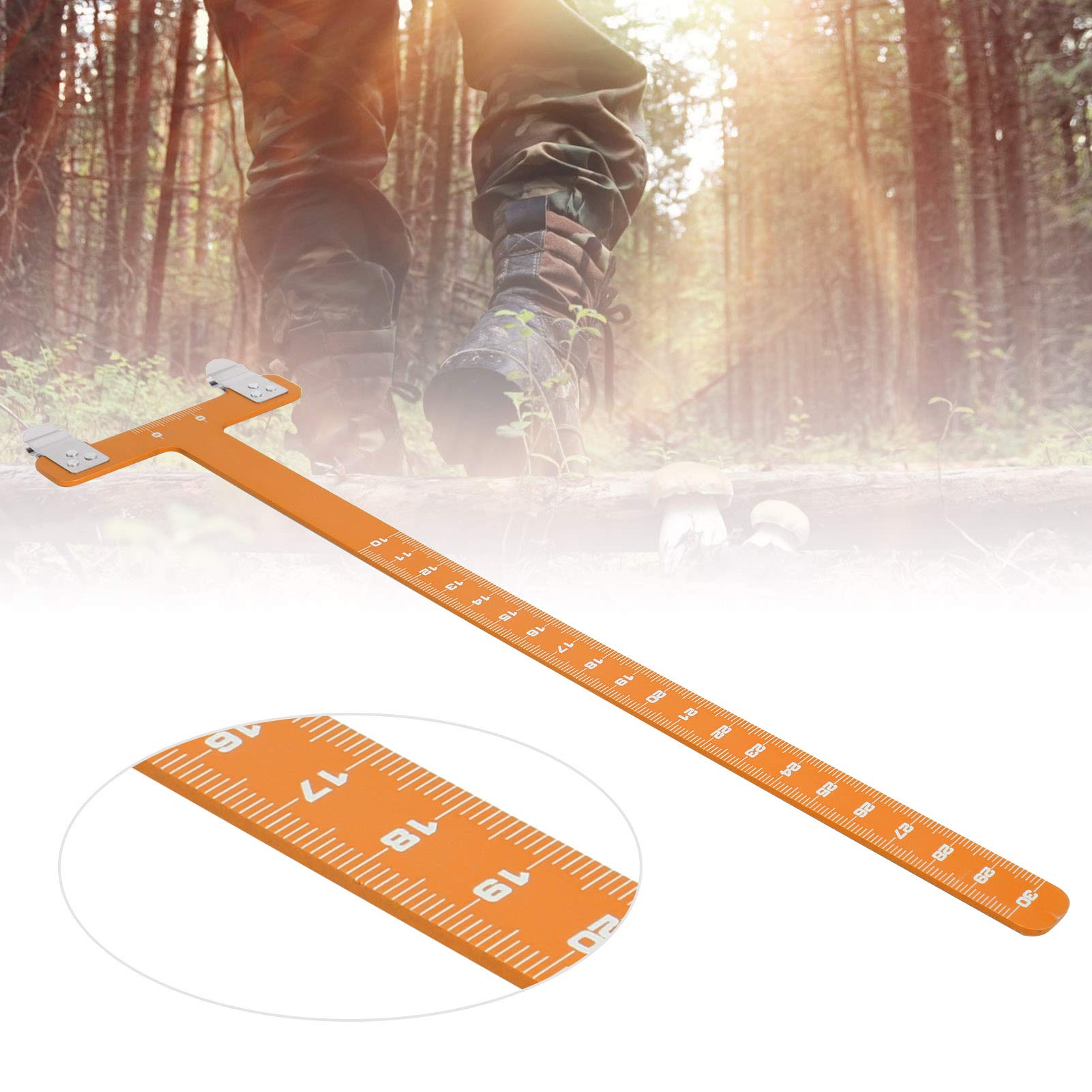 Aluminum Alloy T-Shaped Bow Ruler - Adjustable Chord Distance Measuring Tool for Archery & Carpentry | Precision Measurement for DIY Projects, Woodworking & Bow Tuning
