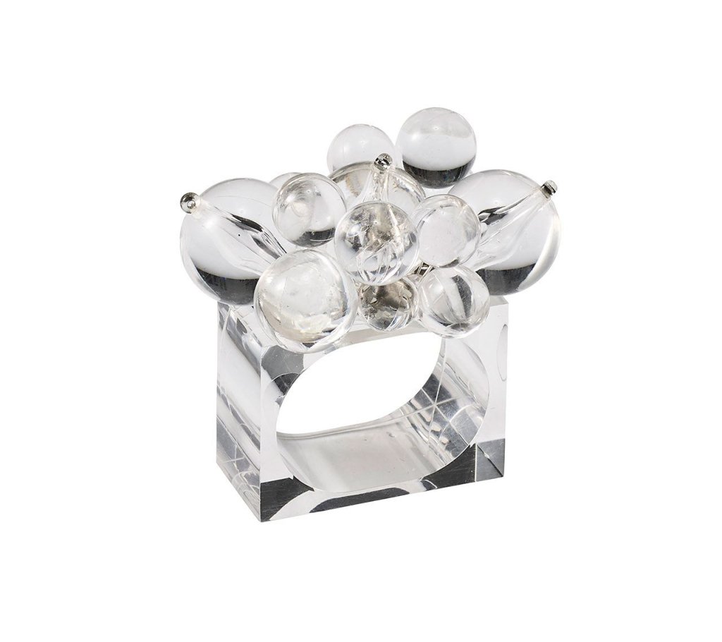 Elegant Cloud-Shaped Napkin Rings Set of 4 - Perfect for Wedding, Party & Holiday Table Decor