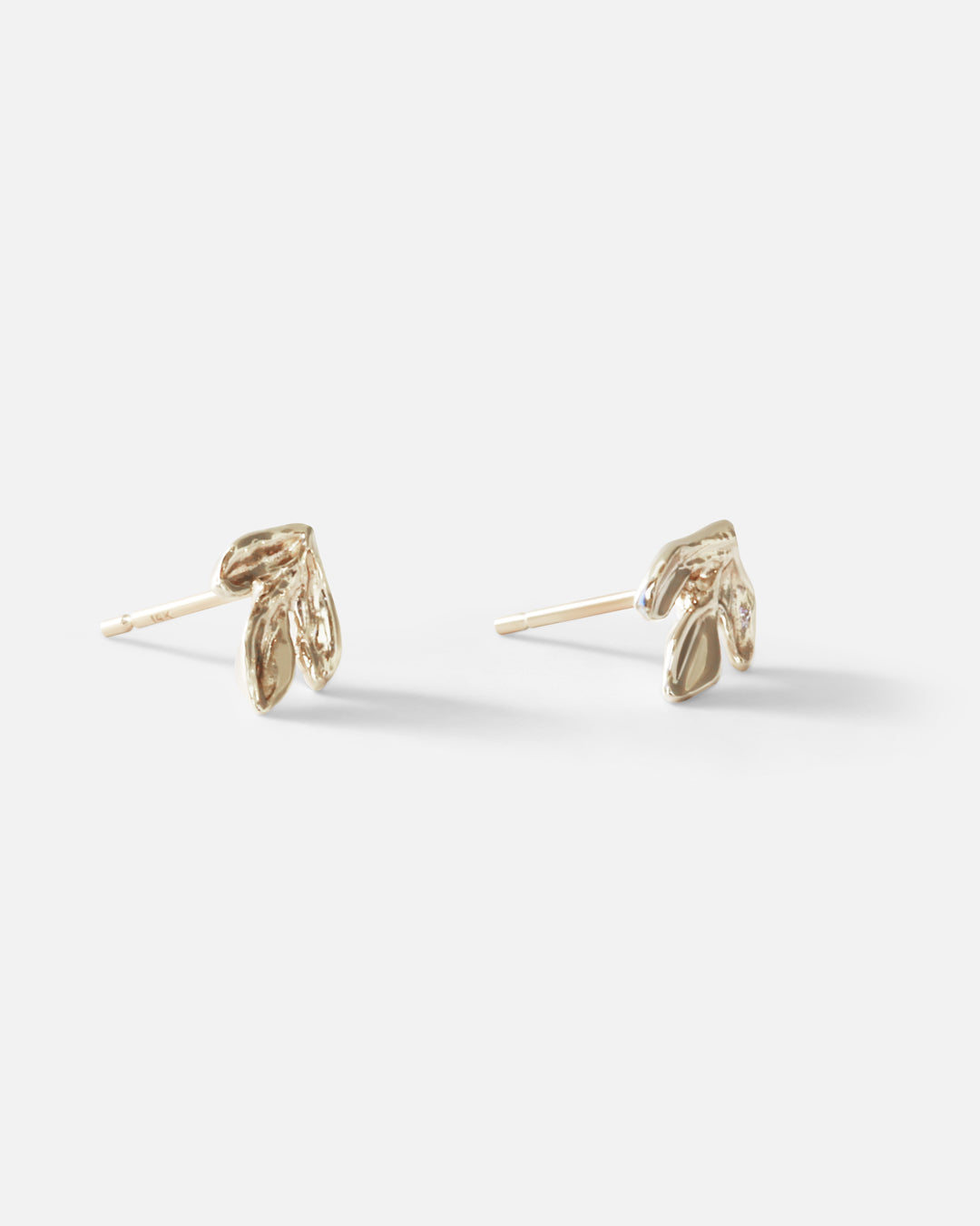 Leaf & White Stud Earrings for Women - Minimalist Boho Chic Jewelry - Perfect for Everyday Wear, Parties & Gifts