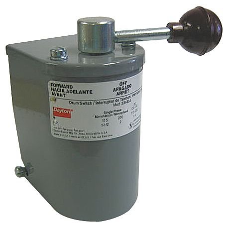 Heavy Duty Steel Handle Drum Switch for Motor Reversing - Perfect for Industrial Equipment, Conveyor Belts & Power Tools