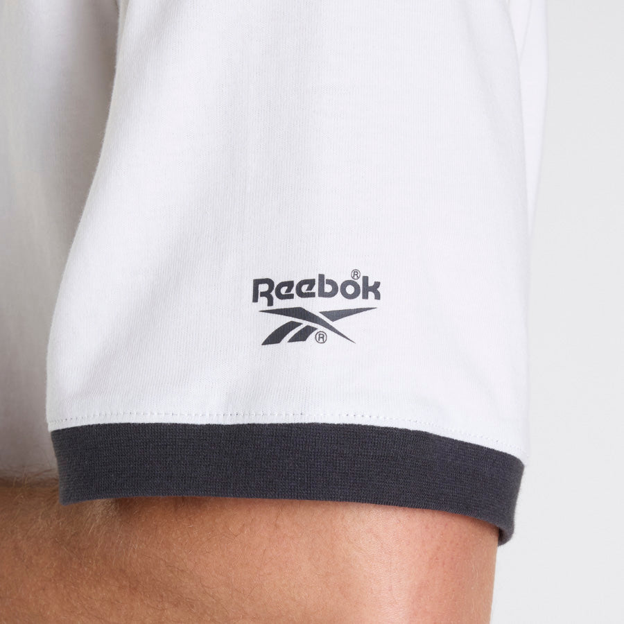 Reebok Classic Ringer Tee - Soft Cotton Vintage T-Shirt for Men & Women | White Retro Style for Casual Wear & Gym Outfits
