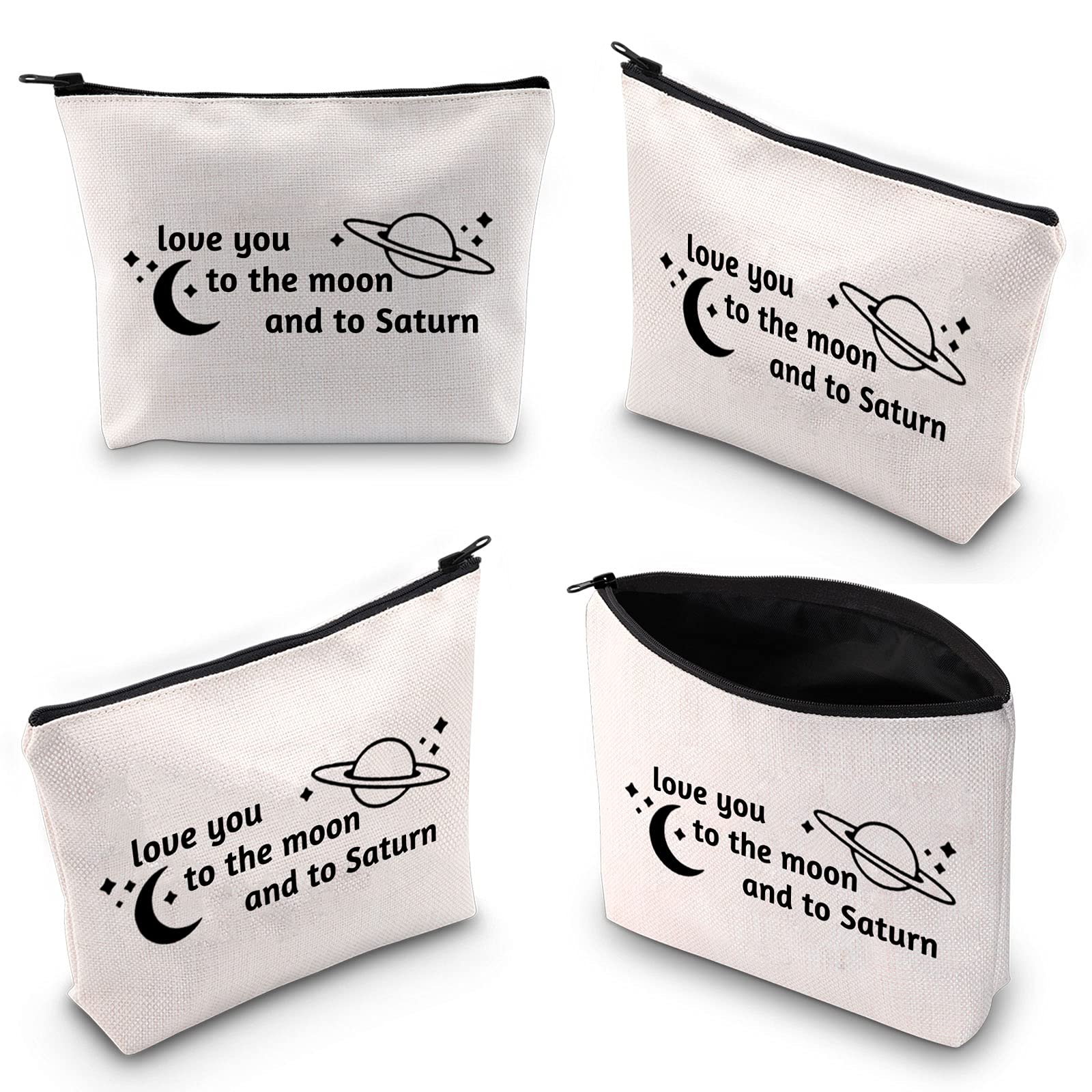 TOBGBE Singer Lyrics Inspired Makeup Bag - Unique Album Themed Gift for Music Fans (Moon & Saturn Design) - Perfect for Concerts, Travel & Daily Use