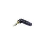 3.5mm Right Angle Phone Connectors - 50 Pack (Black & Gold) - Perfect for Audio Devices, Headphones, and DIY Electronics Projects