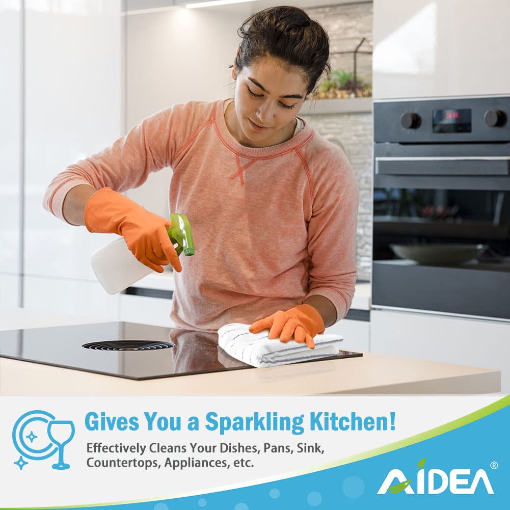 AIDEA 8-Pack Super Soft Absorbent Microfiber Kitchen Towels - 18