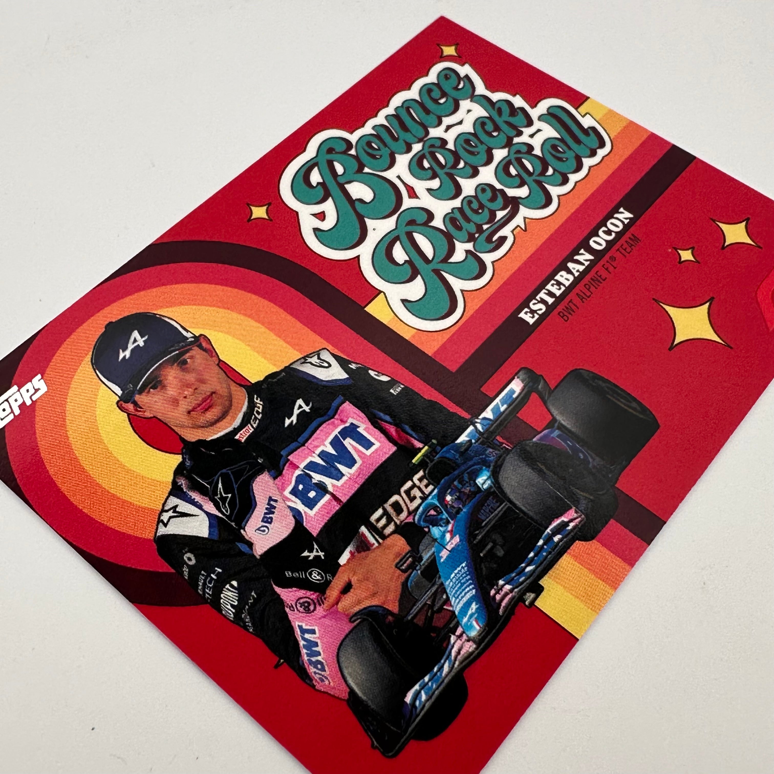 2022 Topps Formula 1 Esteban Ocon #3/5 Red Bounce Rock Race Rolle Trading Card - Perfect for F1 Collectors, Racing Fans & Sports Memorabilia Enthusiasts