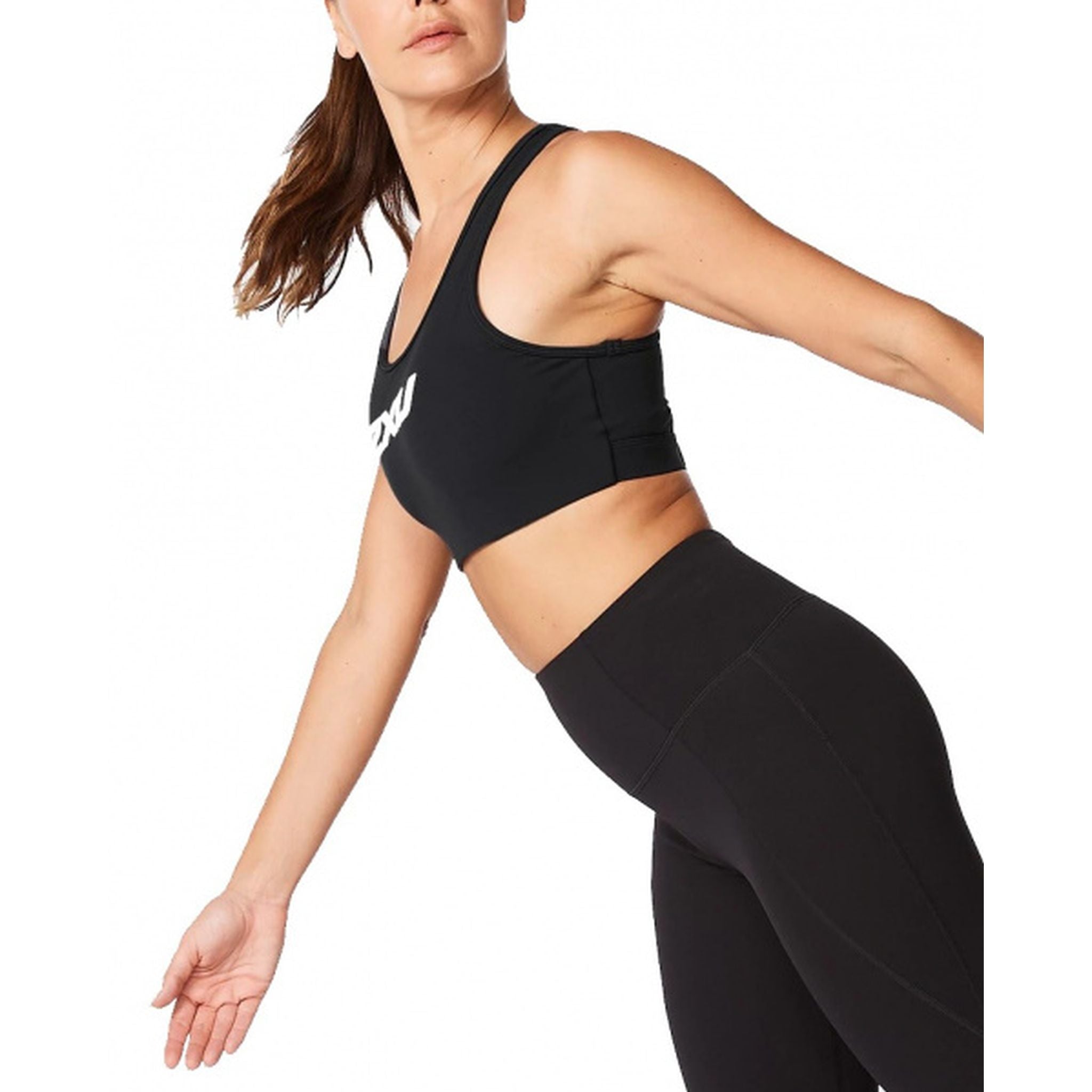 2XU Motion Racerback Crop Top - Women's Workout Tank Top for Running & Yoga - Breathable & Quick-Dry Activewear for Gym & Fitness Training