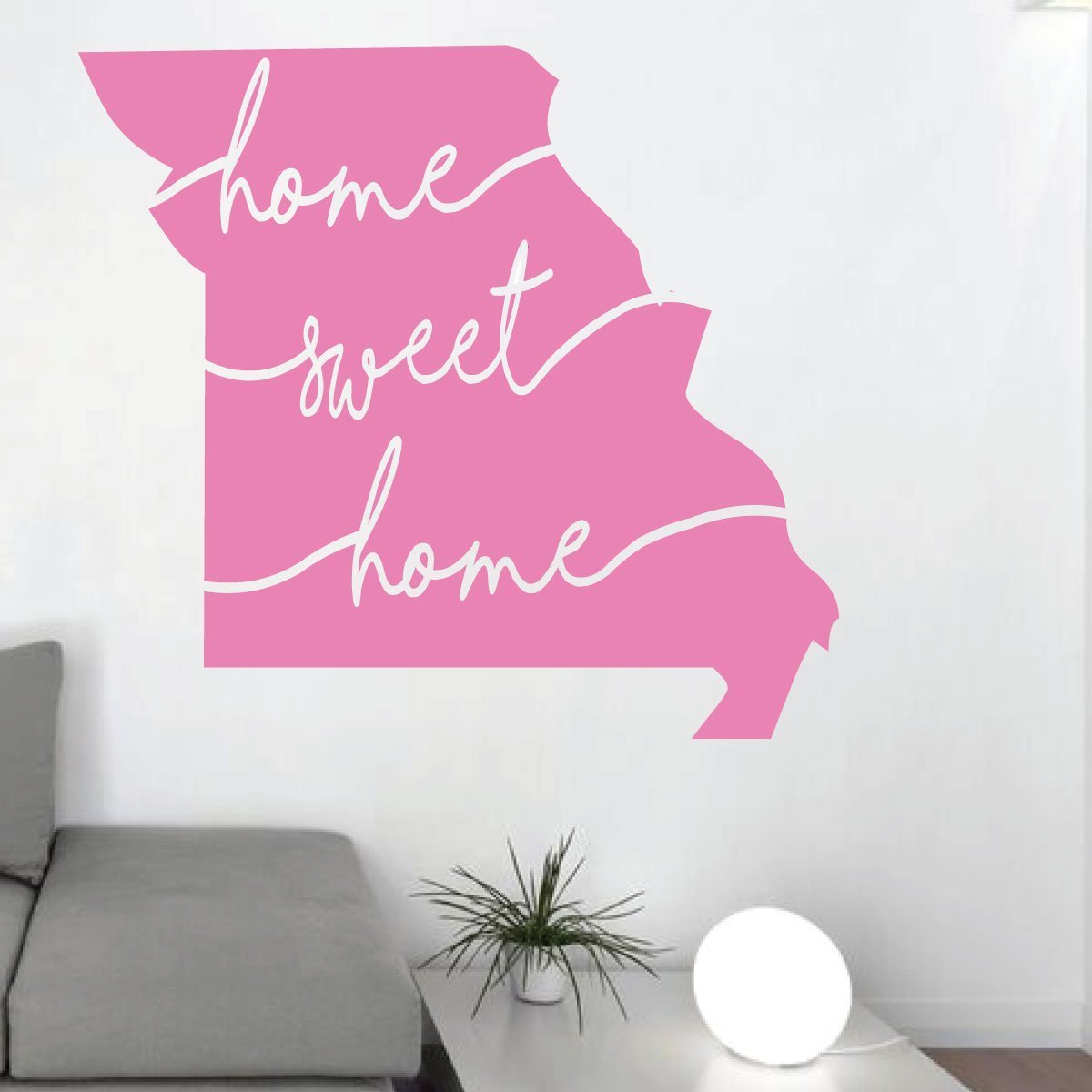Missouri State Silhouette Wall Decal - Sweet Home Vinyl Art Sticker for Living Room, Bedroom & Family Room Decor - Perfect for Home, Office & Nursery Wall Decoration