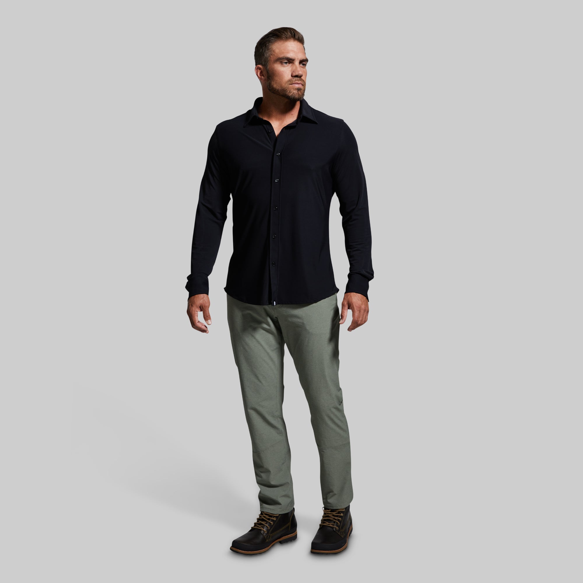 High-Quality Men's Long Sleeve Network T-Shirt - Comfortable Cotton Blend for Casual Wear (Black) | Perfect for Office, Gym & Everyday Outfits