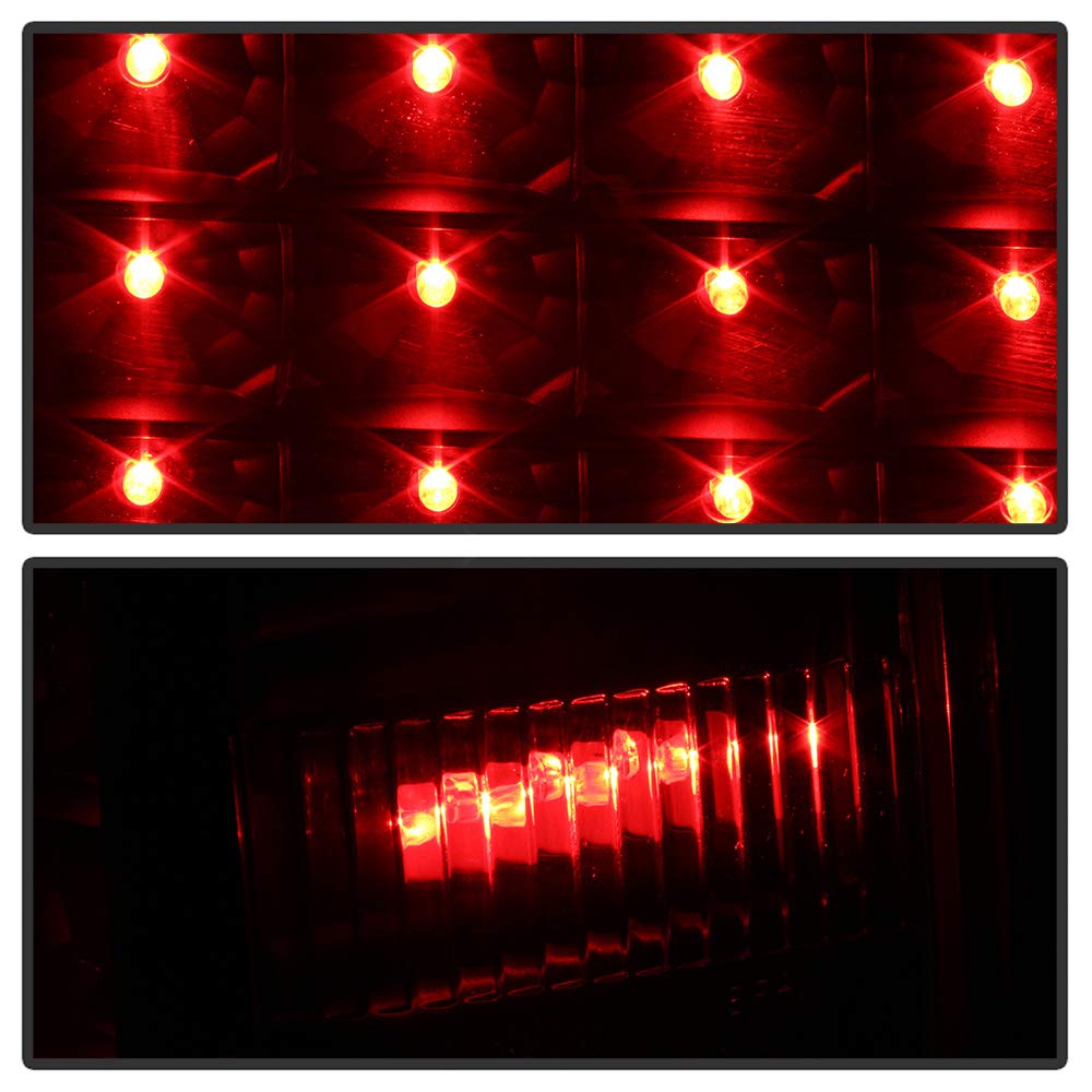 ACANII LED Tail Lights Brake Lamps for 1987-1993 Ford Mustang - Left & Right Pair - Bright & Durable Replacement Lights - Perfect for Night Driving & Car Shows