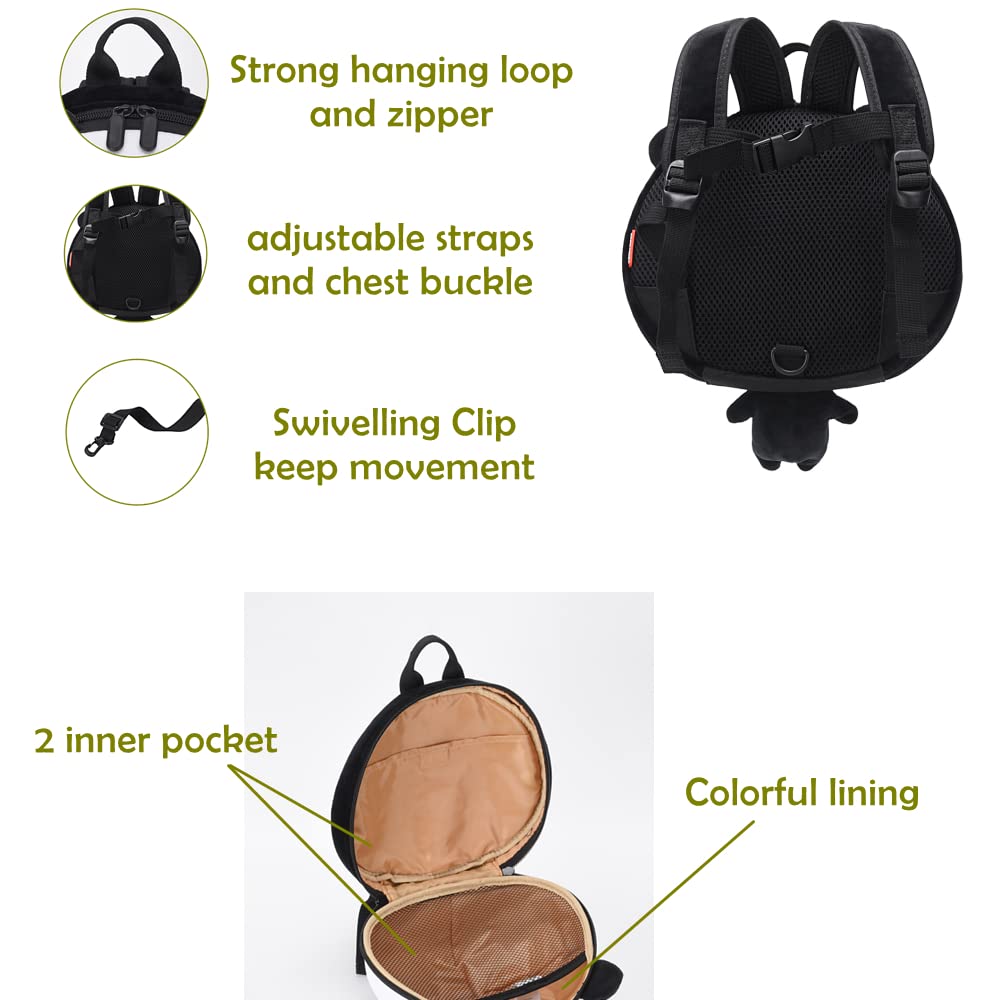 Toddler Safety Harness Backpack - Panda Plush Animal Leash for Kids, Adjustable Child Walking Reins for Outdoor Adventures & Travel