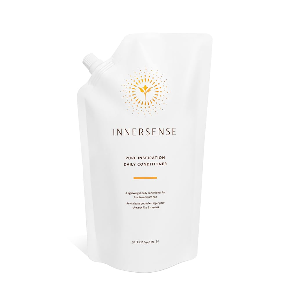 INNERSENSE Organic Beauty Pure Inspiration Daily Conditioner for Color-Treated & Dry Hair - Hydrating & Nourishing Vegan Hair Care for Daily Use at Home & Salon