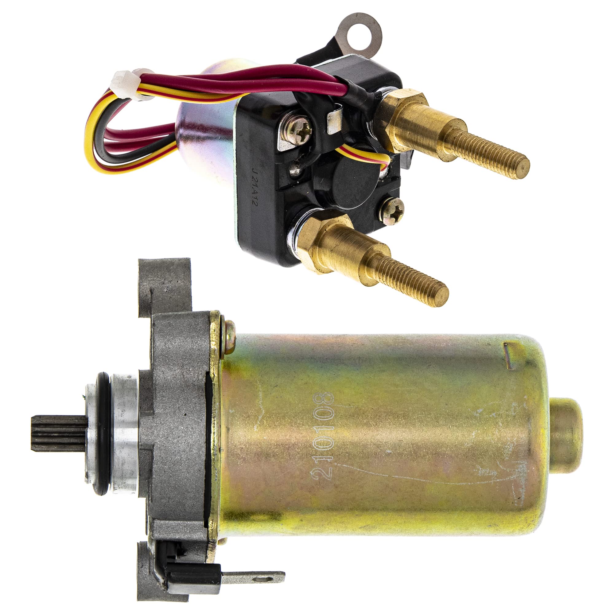 High-Performance Starter Motor Solenoid Kit for Kawasaki Jet Ski 750 1100 900 Zxi STX - Replaces 21163-3714 & 27010-3737 - Durable Watercraft Engine Part for Smooth Starts on Lakes & Oceans