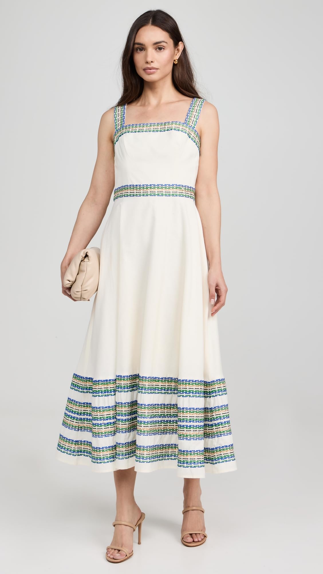 Shoshanna Women's Christina Dress - Elegant Floral Midi Dress for Spring & Summer | Perfect for Weddings, Parties & Office Wear