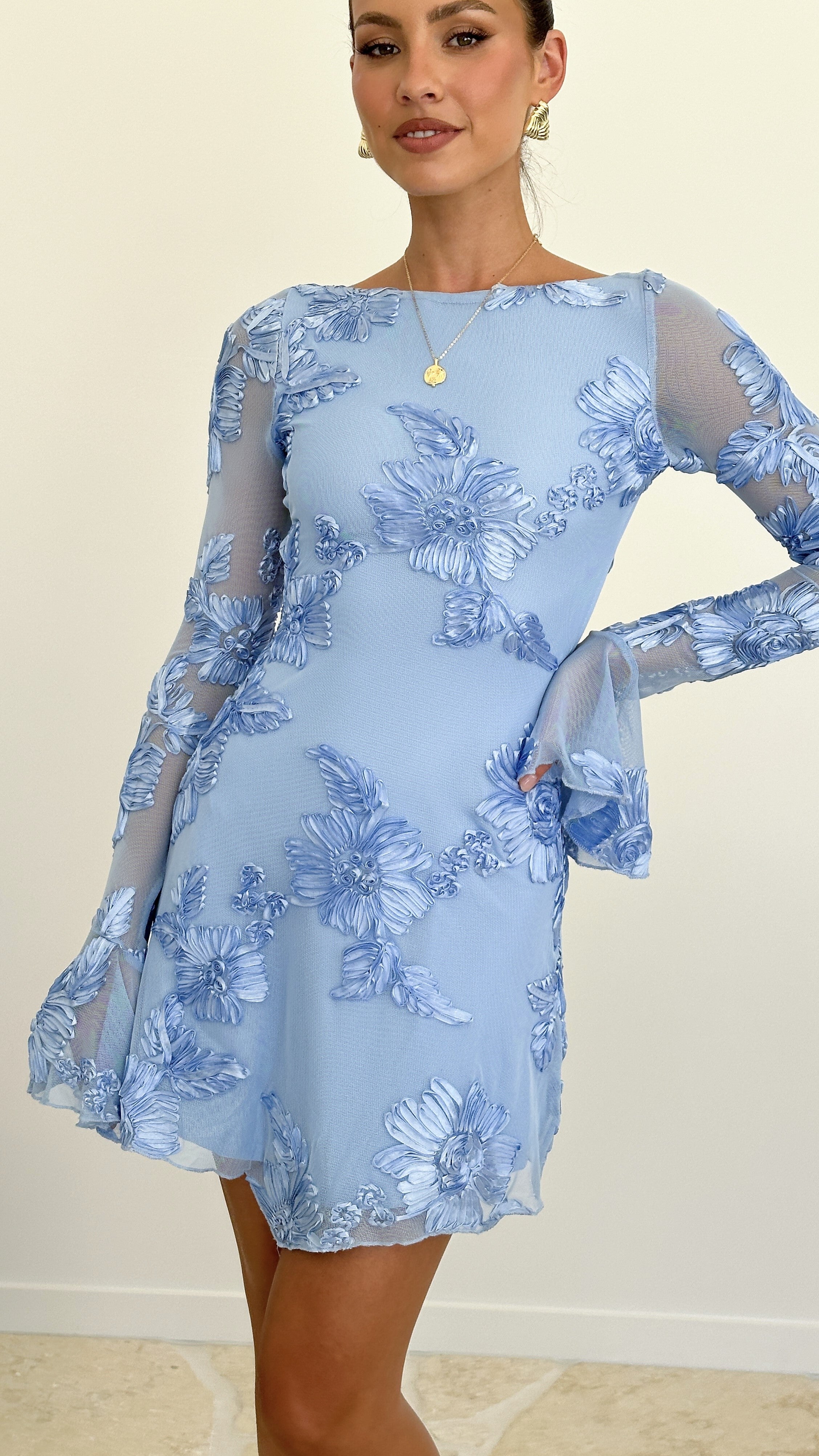 Lanesia Women's Mini Dress - Blue | Casual Summer Sleeveless Bodycon Dress for Party, Date Night & Beach Outfits