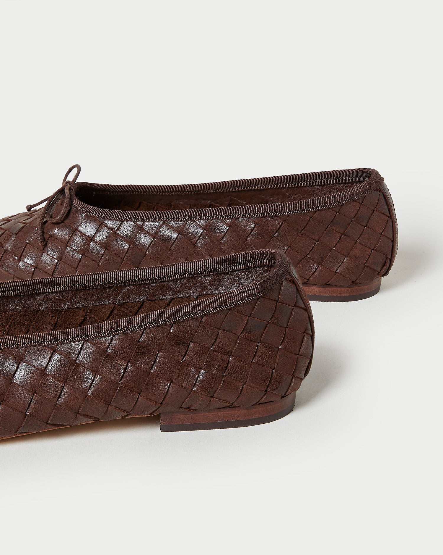 Laundry Chocolate Woven Ballet Flats for Women - Comfortable Slip-On Loafers with Breathable Fabric - Perfect for Casual Wear, Office & Dance Practice