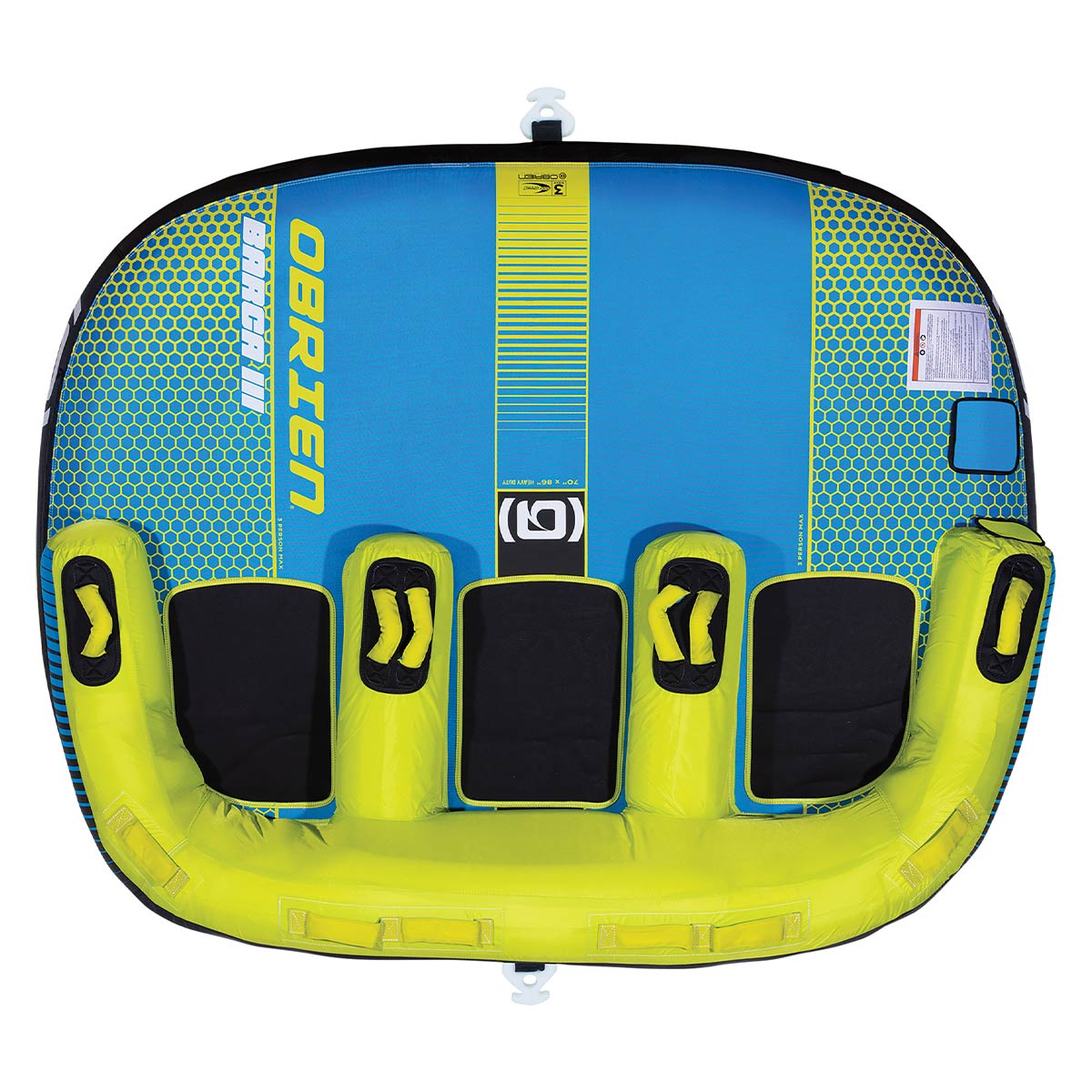 O'Brien Barca 3 Towable Tube - 3 Rider Inflatable Water Tube for Boating & Lake Fun - Perfect for Family, Friends & Summer Water Sports