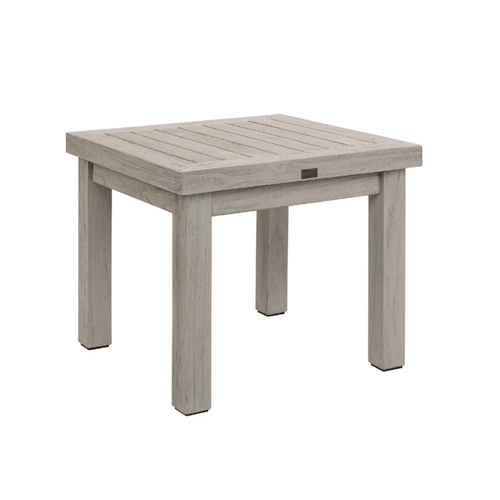 Vintage Square Outdoor Side Table - Artwood Rustic Patio Furniture for Garden, Deck, Poolside & Porch Decor