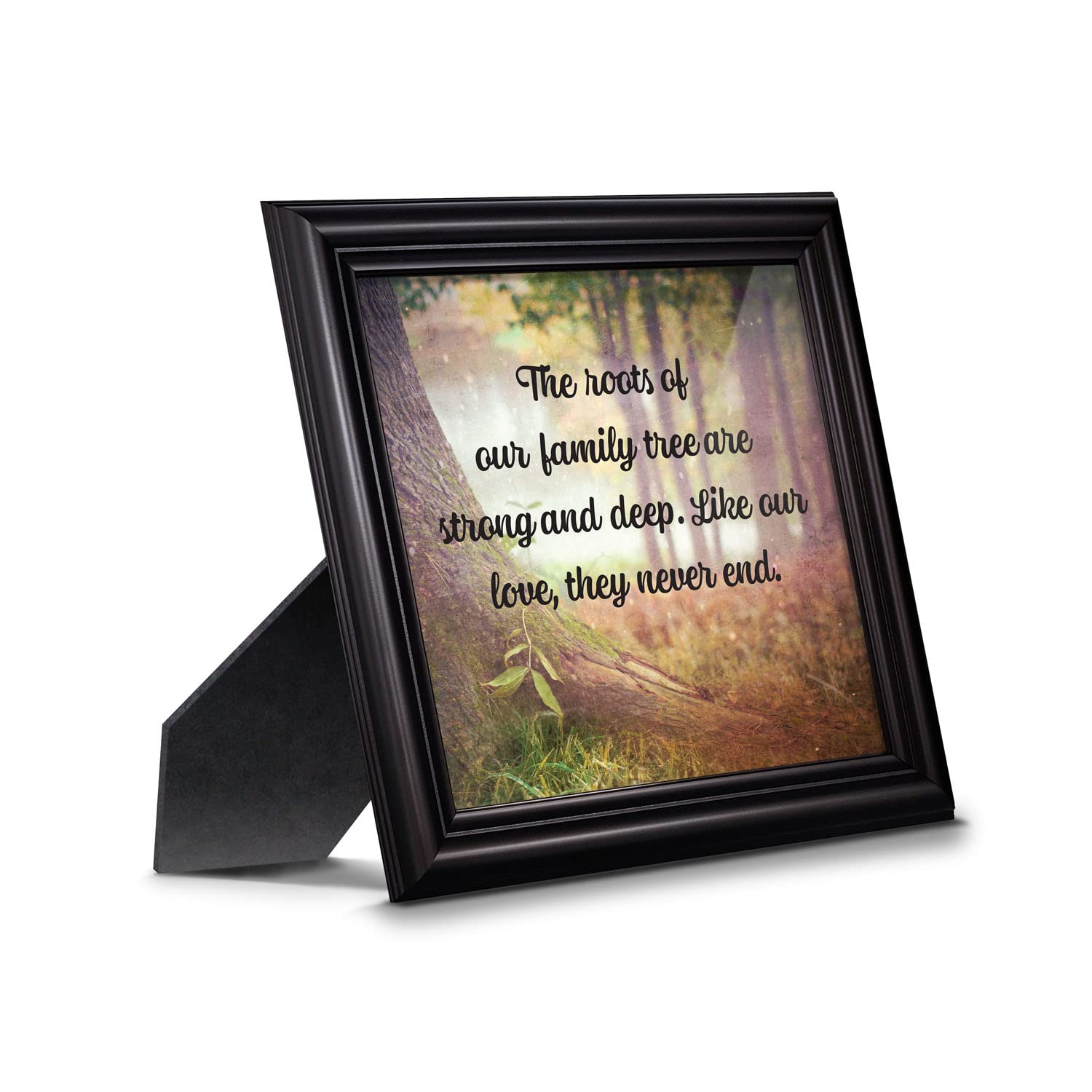 Crossroads Home Décor Family Picture Frame - Our Roots Wooden Photo Frame 8694B for Wall Display, Living Room, Bedroom & Office Decor