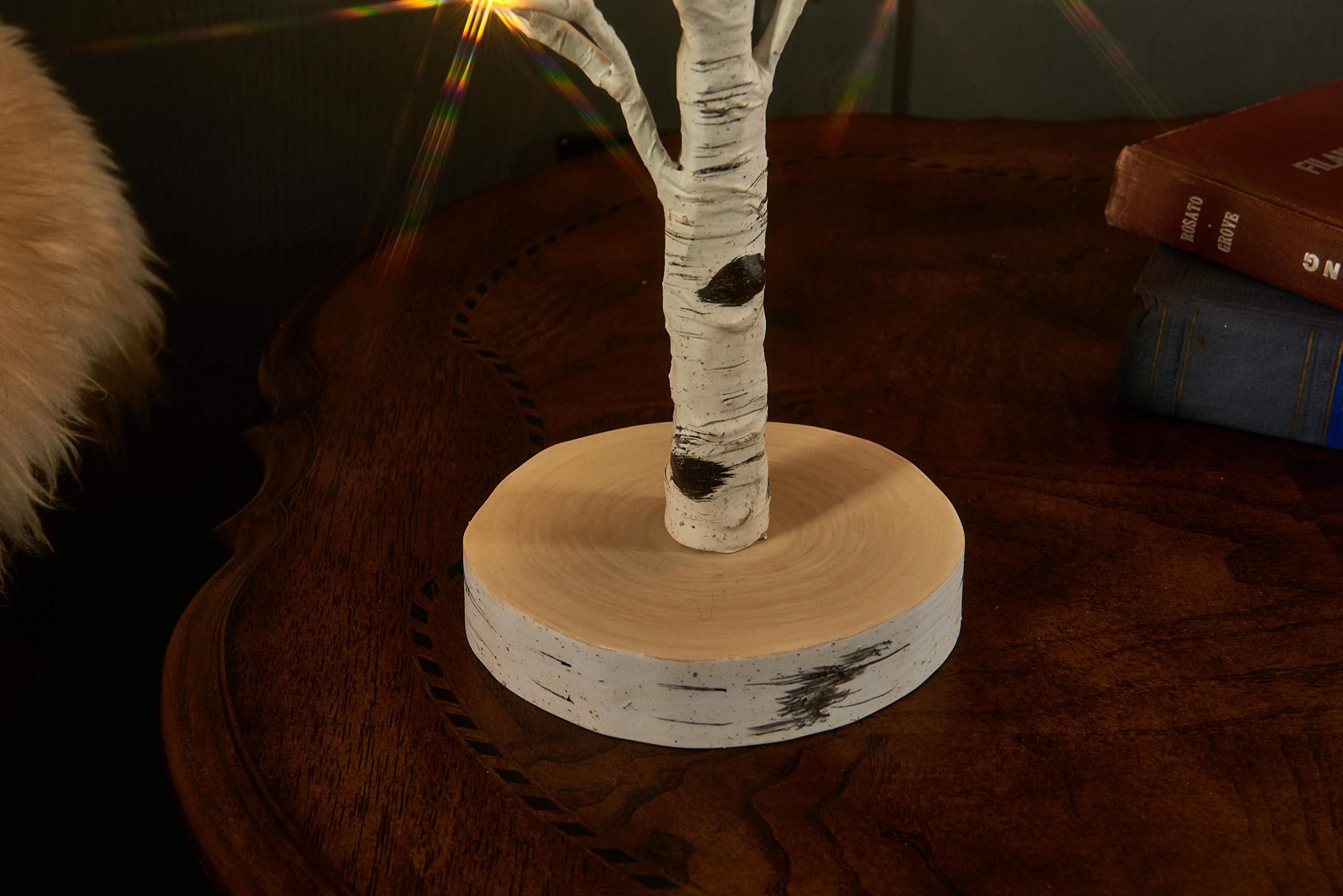 LITBLOOM 2 Pack LED Birch Tree Lights with Timer - 18 Inch USB/Battery Powered Tabletop Decor - 24 Warm White LEDs for Easter, Wedding, Christmas Party & Home Decoration - Perfect for Centerpieces, Mantel Displays and Holiday Tablescapes