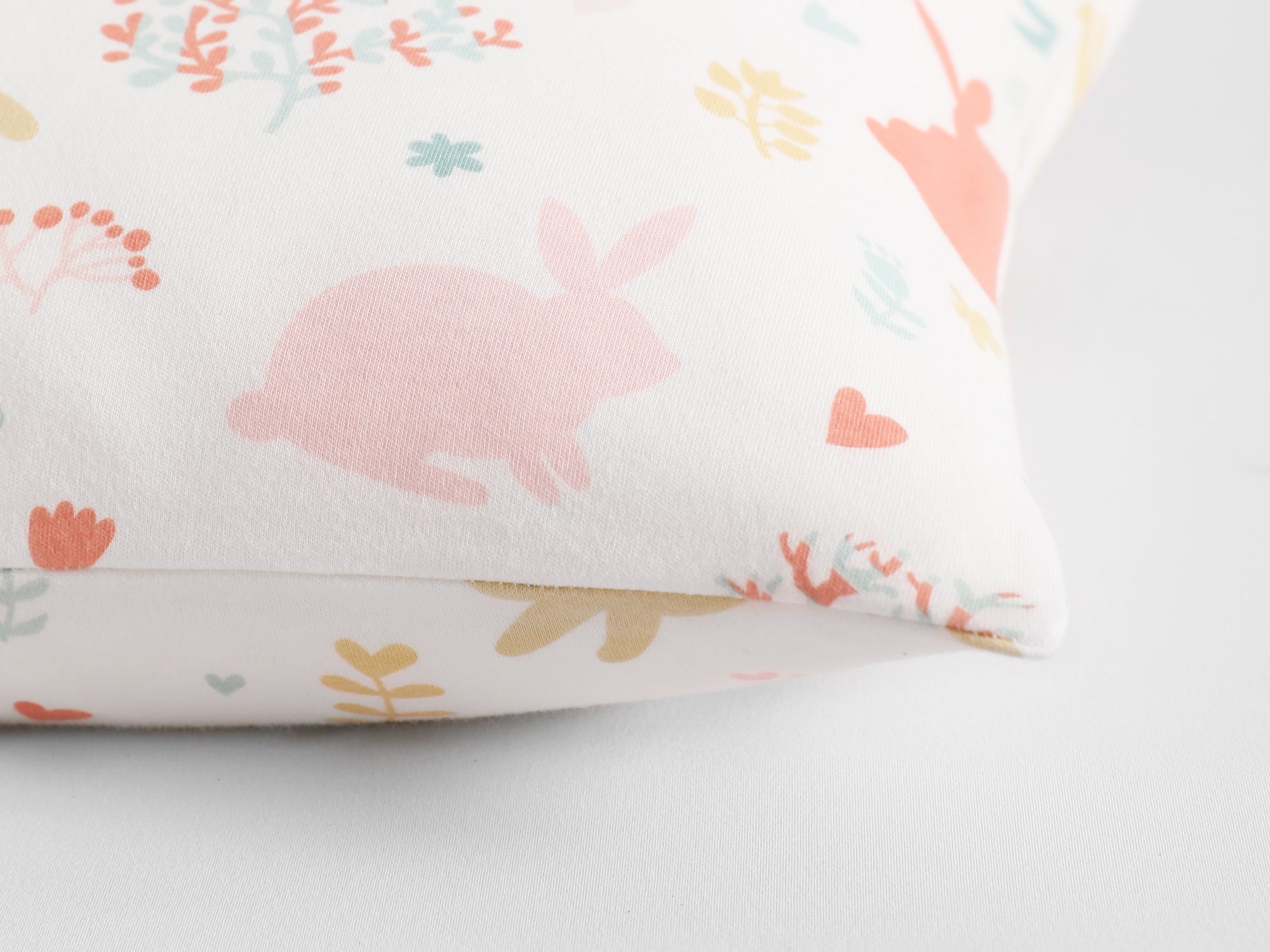 2 Pack Soft Cotton Jersey Knit Toddler Travel Pillowcases - Breathable & Comfortable for Airplane, Car Rides & Nap Time - NTBAY®️