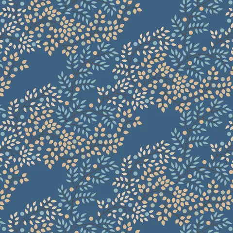 Tilda Summer 130127 Berrytangle Prussian Scrapbook Paper - Perfect for DIY Cards, Scrapbooking, and Memory Albums