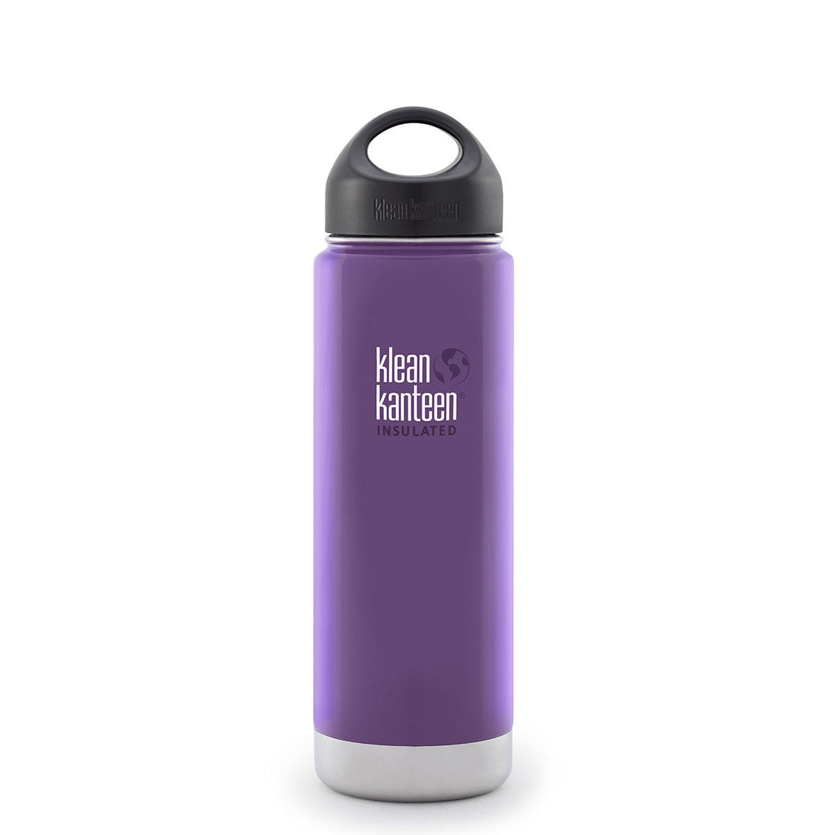 Klean Kanteen 20oz (591mL) Vacuum Insulated Stainless Steel Water Bottle - Wide Mouth, Leak Proof, Keeps Drinks Hot/Cold for Hours - Perfect for Hiking, Gym, Office & Outdoor Activities