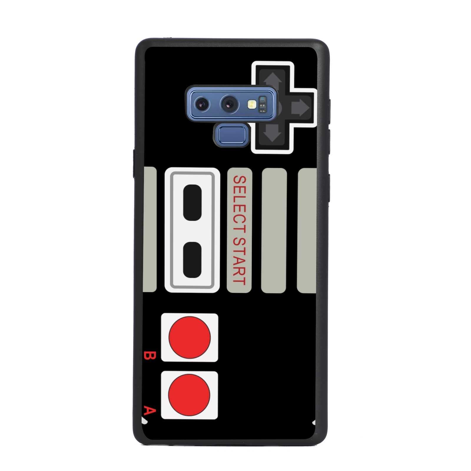 Retro Arcade Game Design Soft Silicone Protective Case for Samsung Galaxy Note 9 - 80s 90s Vintage Classic Video Game Style - Perfect for Men & Boys, Gaming Enthusiasts & Nostalgic Collectors