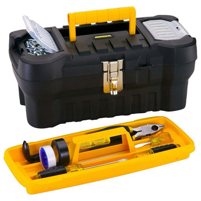 Rimax 16-Piece Professional Tool Kit Set for Home Repair, DIY Projects & Automotive Maintenance - Complete Hand Tools with Storage Case