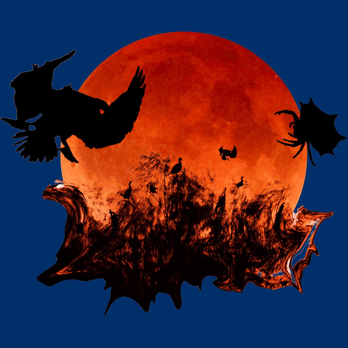 Spooky Halloween Blood Moon Tank Top for Men - Perfect for Costume Parties