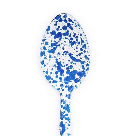 12-Piece Blue Marble Serving Spoon Set - Elegant & Durable for Dining, Parties & Entertaining