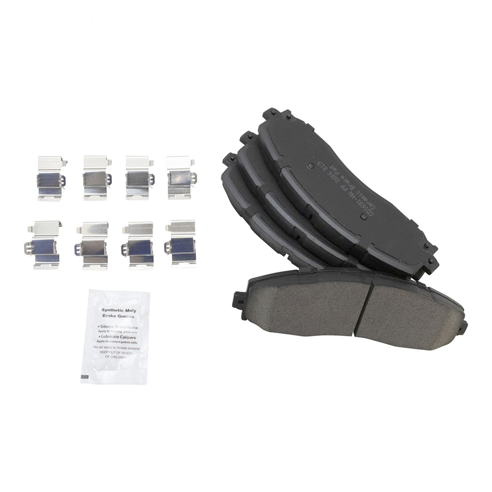 Premium Ceramic Front & Rear Brake Pads for 2013-2020 Ford F-250/F-350 Super Duty & 2013-2016 F-450 Super Duty - High Performance, Low Dust, Quiet Braking for Towing & Heavy-Duty Use