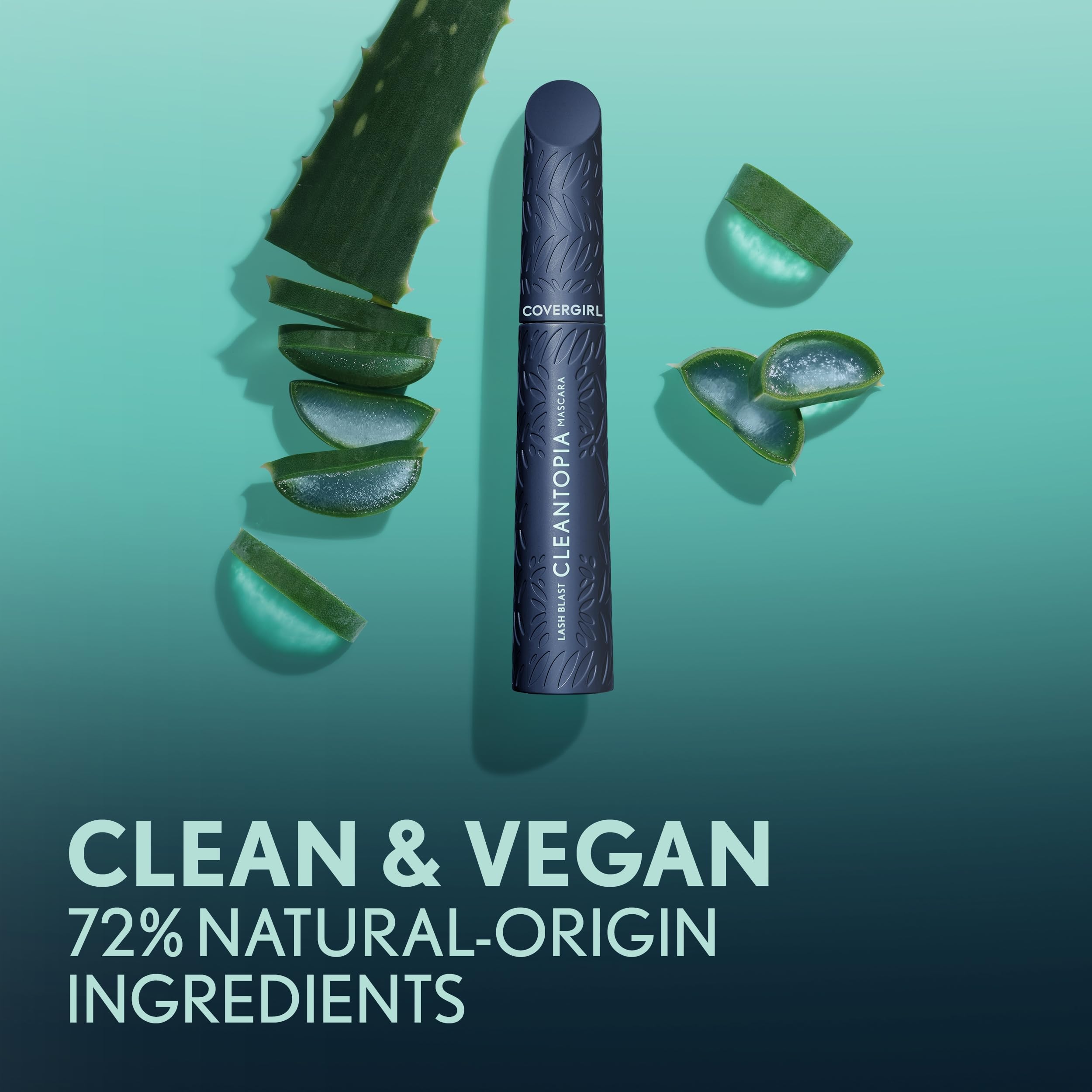 Covergirl Lash Blast Cleantopia Volumizing Mascara - Vegan, Smudge-Proof, Lash Conditioning Formula in Ultramarine Black (1 Count) | Perfect for Everyday Wear, Date Night & Special Occasions