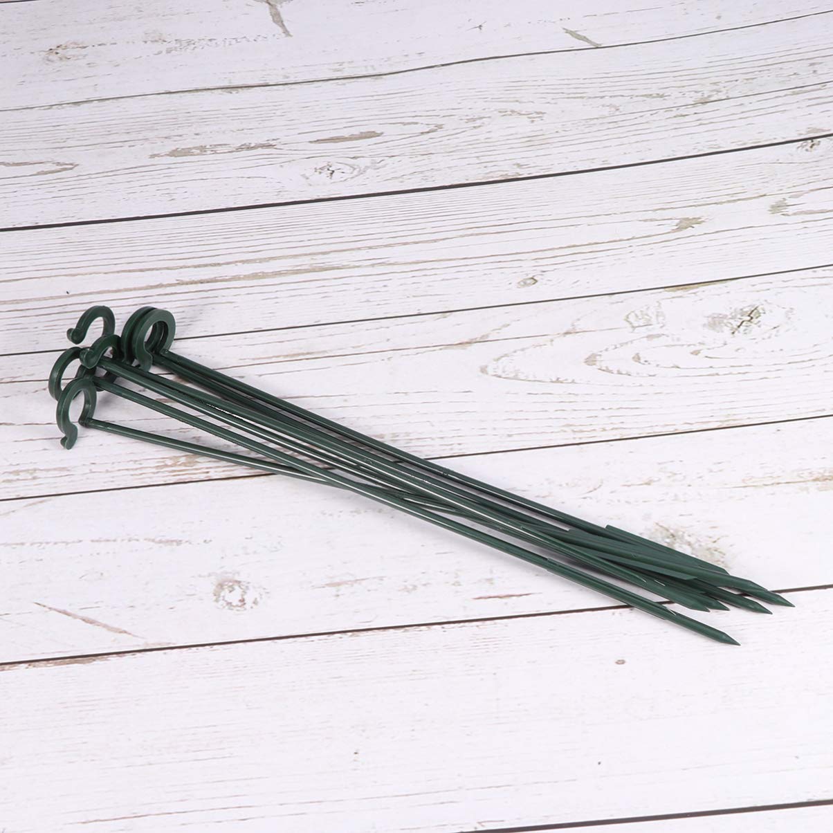 6-Pack Cabilock Garden Plant Support Stakes - Sturdy Single Stem Support Rings for Gladiolus, Iris, Dahlia, Amaryllis & Peony Flowers | Perfect for Outdoor Gardening, Flower Beds & Backyard Landscaping