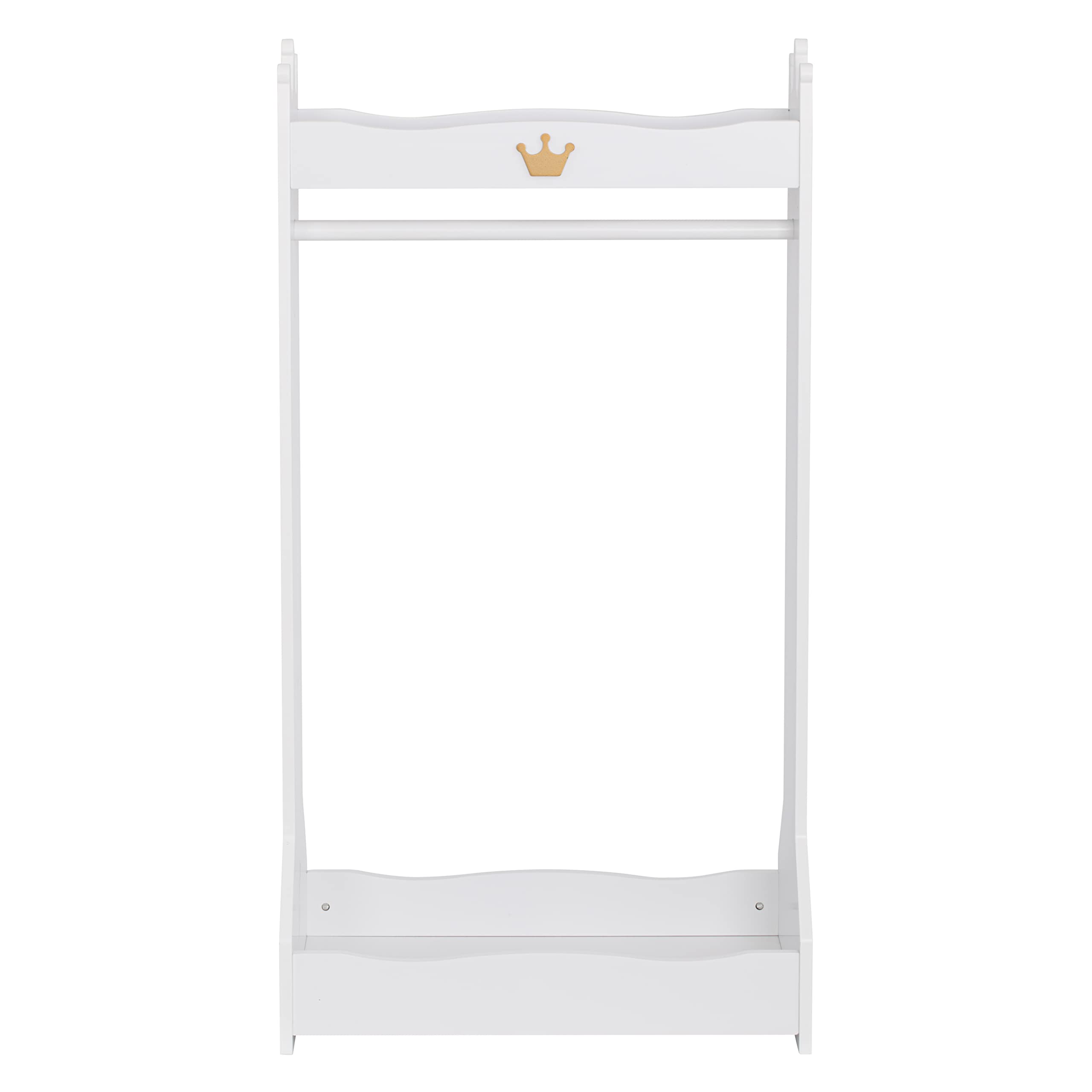 UTEX Kids Dress Up Storage Organizer - Hanging Armoire Closet with Rack for Toddler Costumes (Age 3+) - White | Perfect for Bedroom, Playroom & Daycare Organization