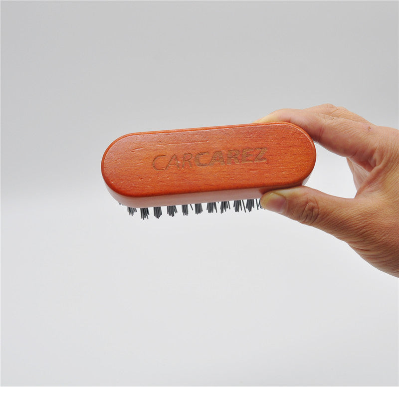 Premium Leather & Textile Detailing Brush for Upholstery, Carpet, Pigmented Leather & Alcantara - Perfect for Car Interior Cleaning, Furniture Care & Auto Detailing